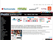 Tablet Screenshot of creativesatellite.co.uk